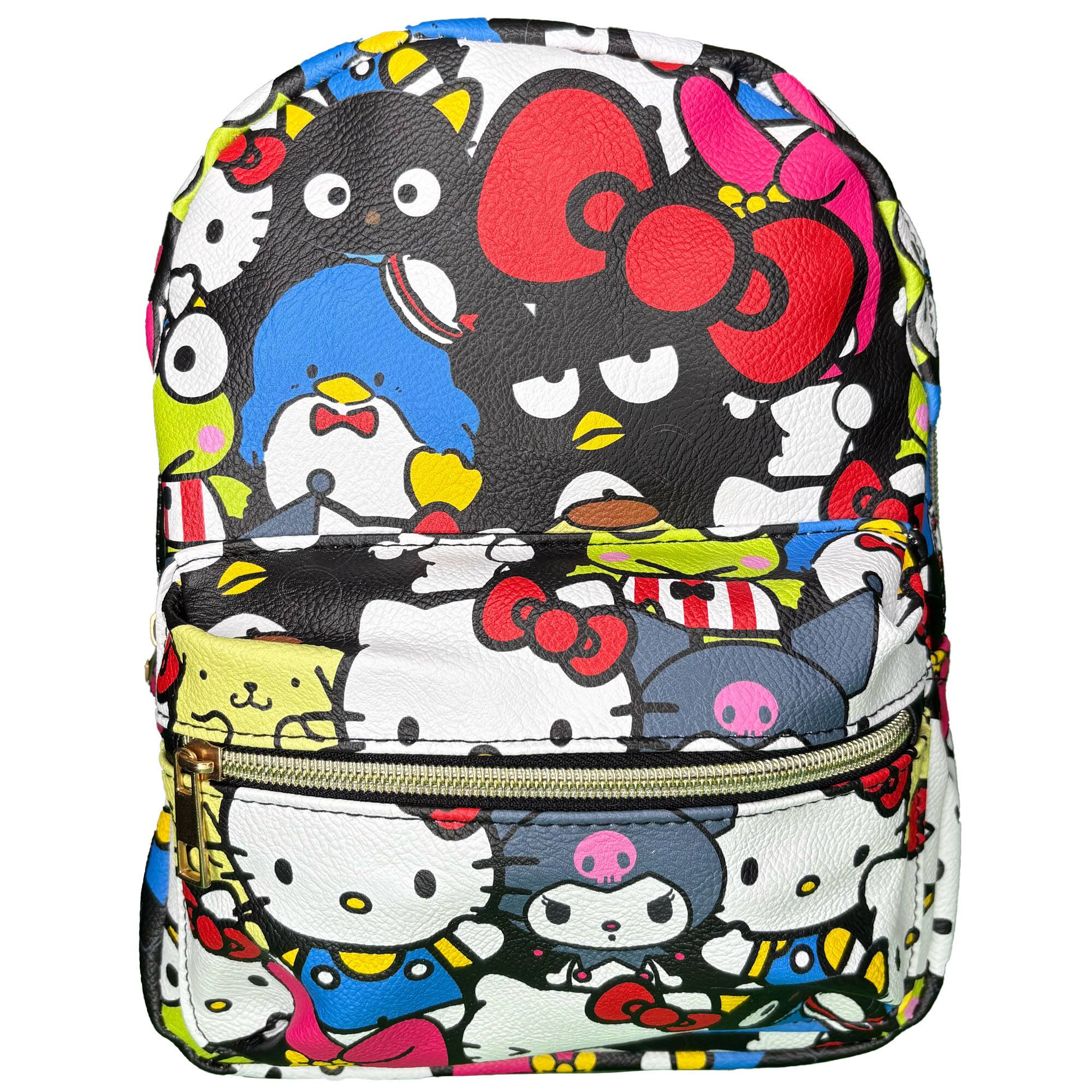 Alt View 1. UPD - Hello Kitty and Friends 10" Faux Leather Mini Backpack - A Cute and Compact Companion for Young Hearts! - Multicolored.