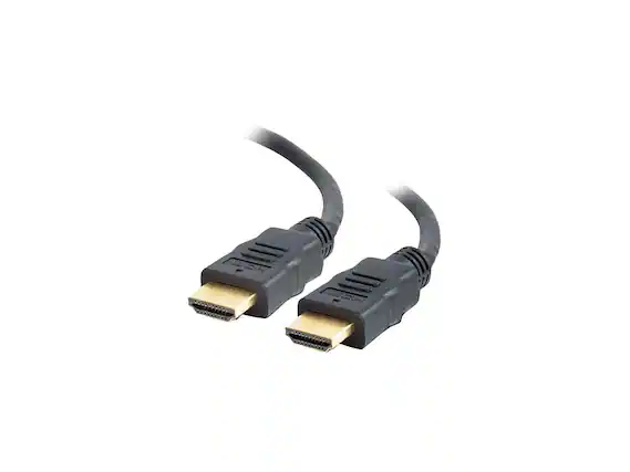 Front. Cables to Go - C2G 50609 HDMI Cable with Ethernet for 4K, 5ft (Black) - Black.