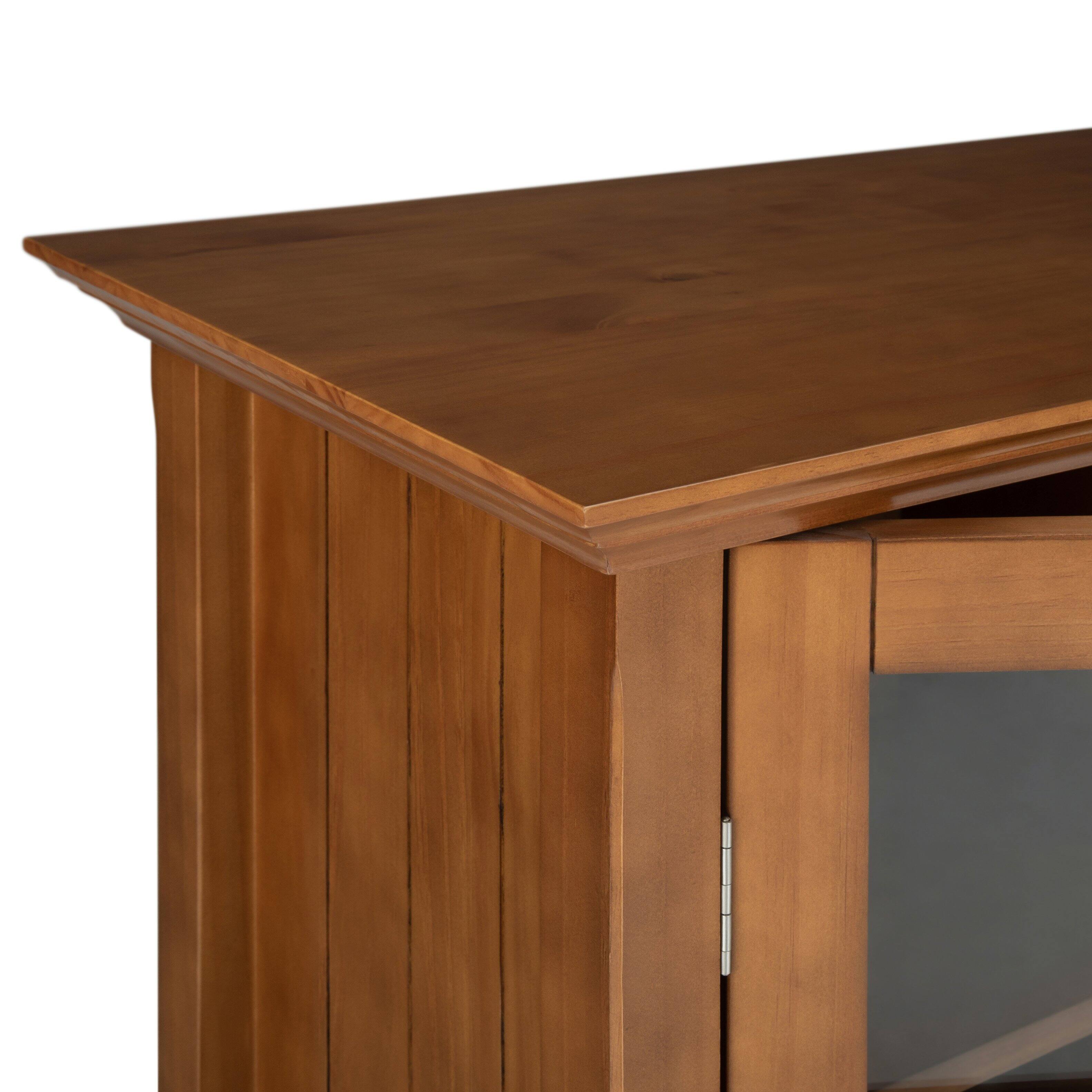 Alt View 13. Simpli Home - Acadian Medium Storage Cabinet - Light Golden Brown.