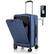 Front. Costway - 20" Carry-on Luggage PC Hardside Suitcase TSA Lock with Front Pocket & USB Port - Navy.