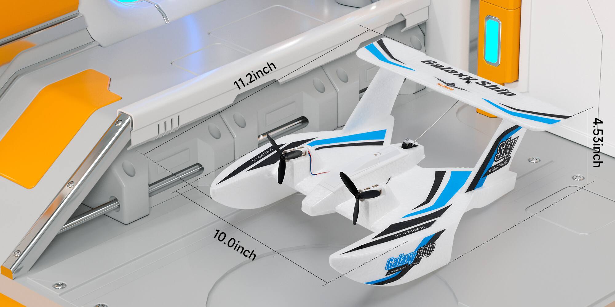 11.2 inch  
4.53 inch  
10.0 inch  
Galaxy Ship  
Galaxy Ship