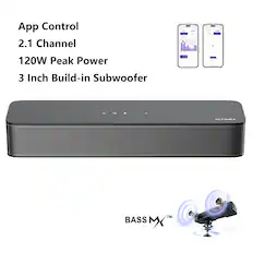 App Control
2.1 Channel
120W Peak Power
3 Inch Build-in Subwoofer
ULTIMEA BASS MX™