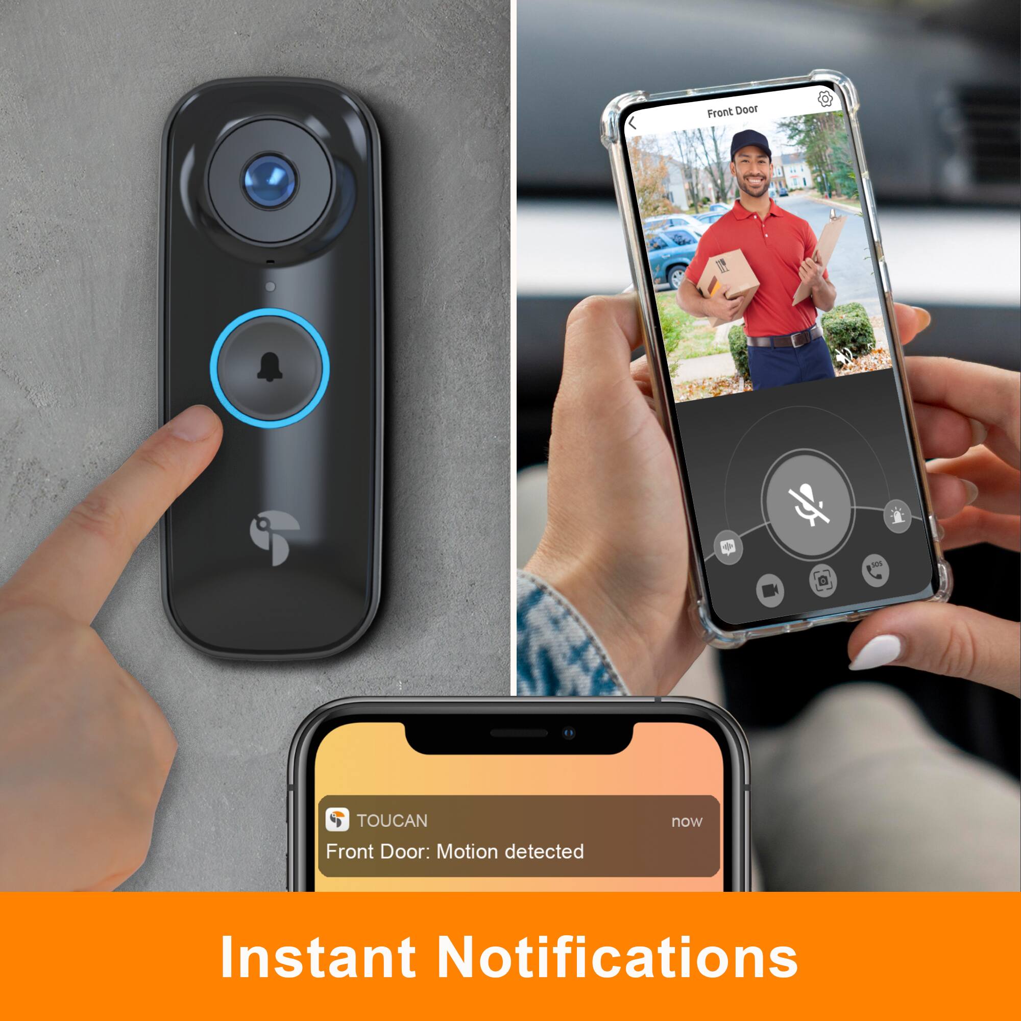 Front Door: Motion detected Instant Notifications