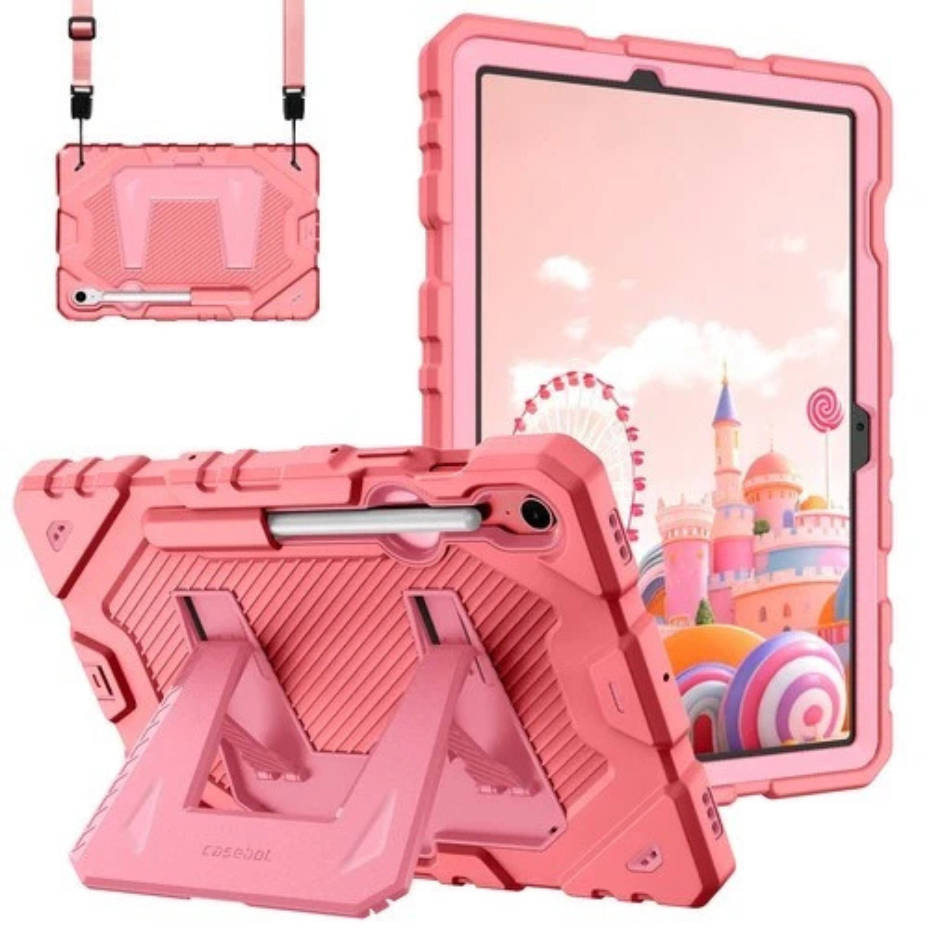 Kitcheniva - Shockproof Case for Samsung Galaxy Tab S10 Lite / S10 FE Stand Cover - Pink price history on PriceWatchPro