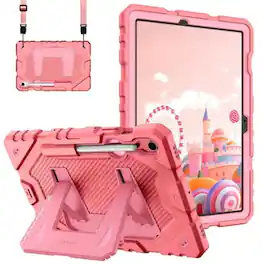 Kitcheniva - Shockproof Case for Samsung Galaxy Tab S10 Lite / S10 FE Stand Cover - Pink