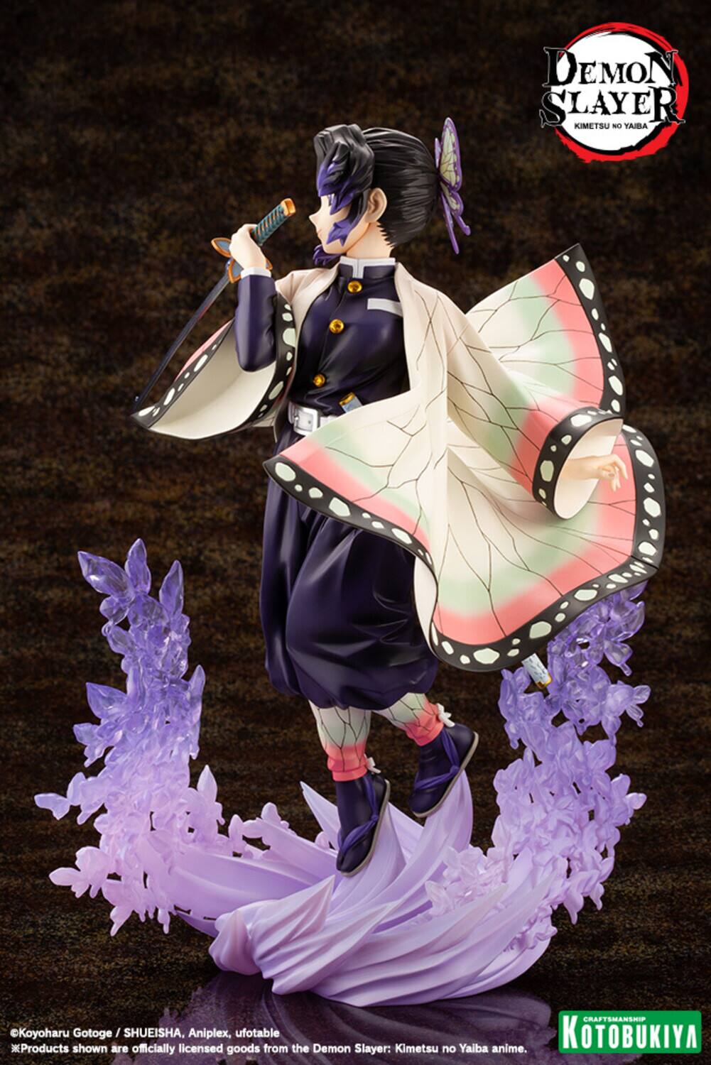 DEMON SLAYER KIMETSU NO YAIBA

CRAFTSMANSHIP
Koyoharu Gotoge / SHUEISHA, licensed Aniplex, ufotable from the Demon Kimetsu Yaiba anime.
KOTOBUKIYA are officially licensed goods from the Demon Slayer: Kimetsu no Yaiba anime.