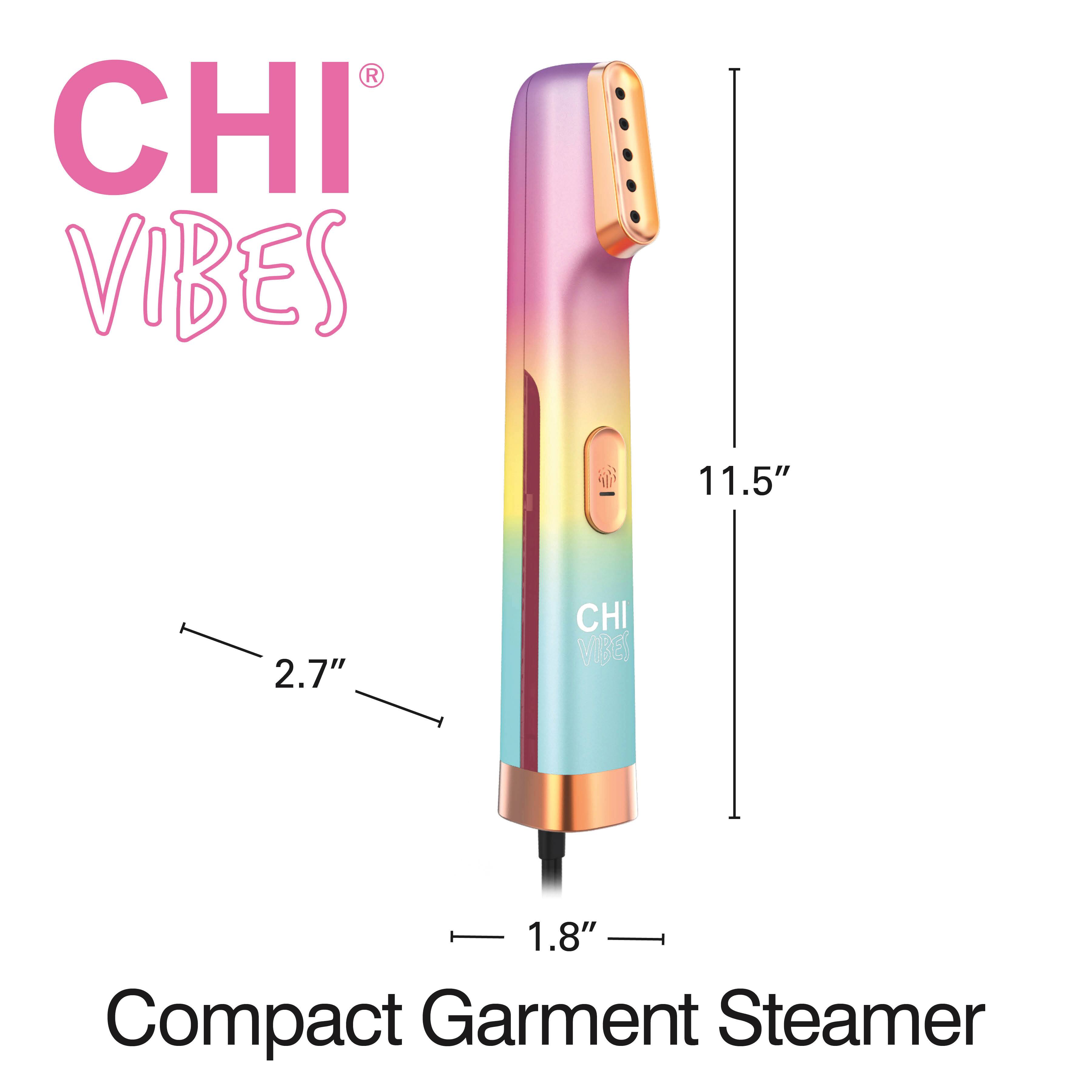 CHI VIBES  
11.5"  
2.7"  
1.8"  
Compact Garment Steamer