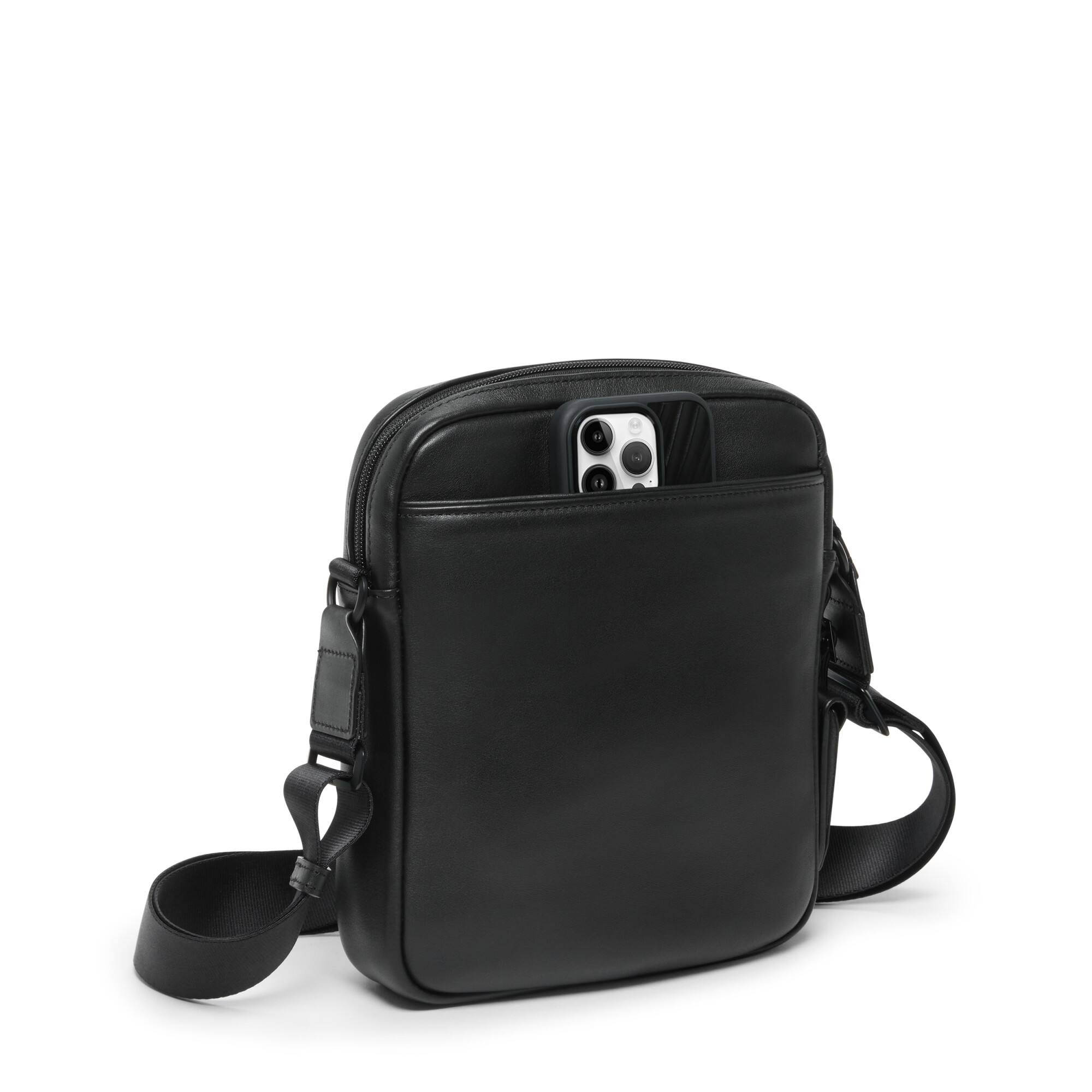 Left. TUMI - Alpha Medium Crossbody Bag - Black.