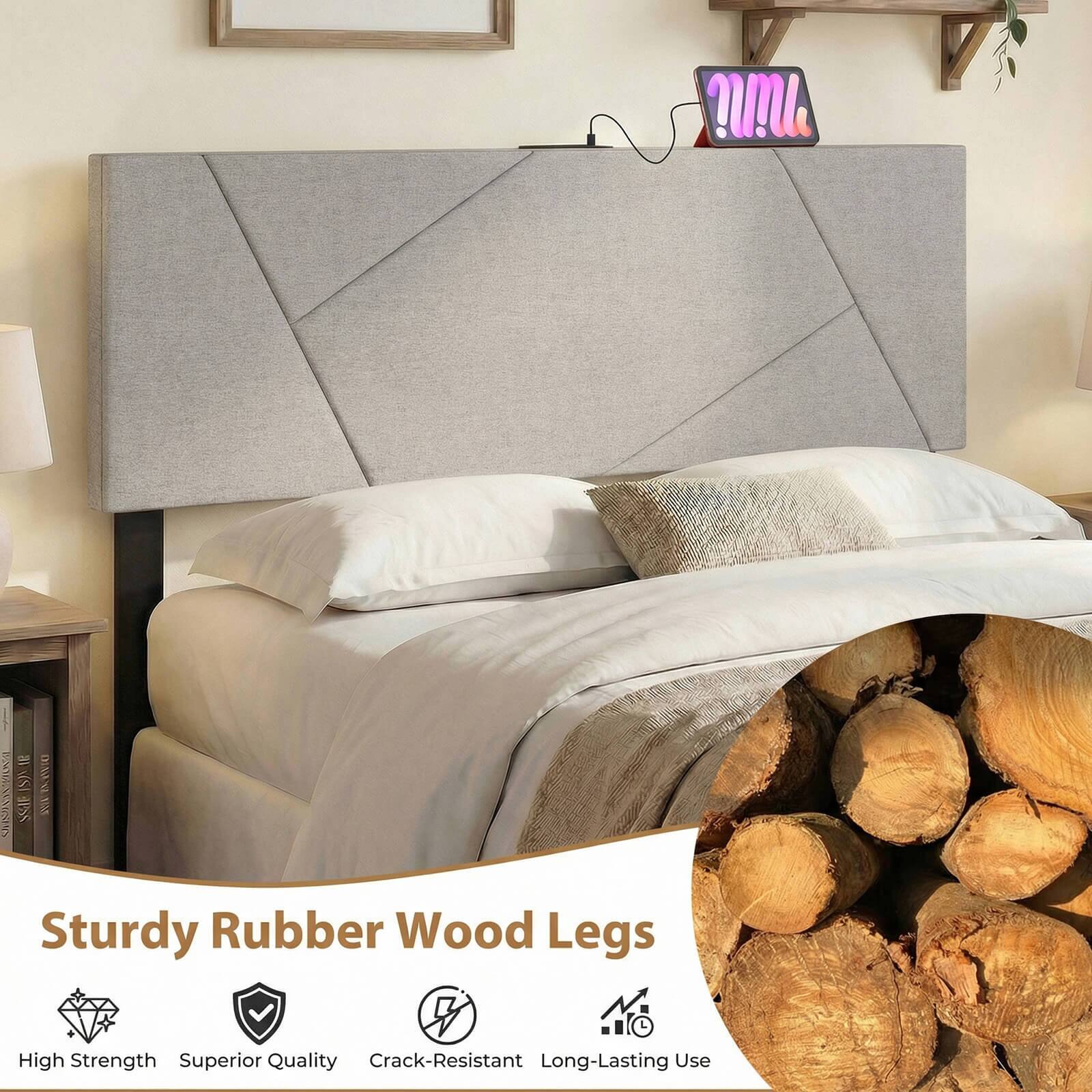 Sturdy Rubber Wood Legs

- High Strength
- Superior Quality
- Crack-Resistant
- Long-Lasting Use