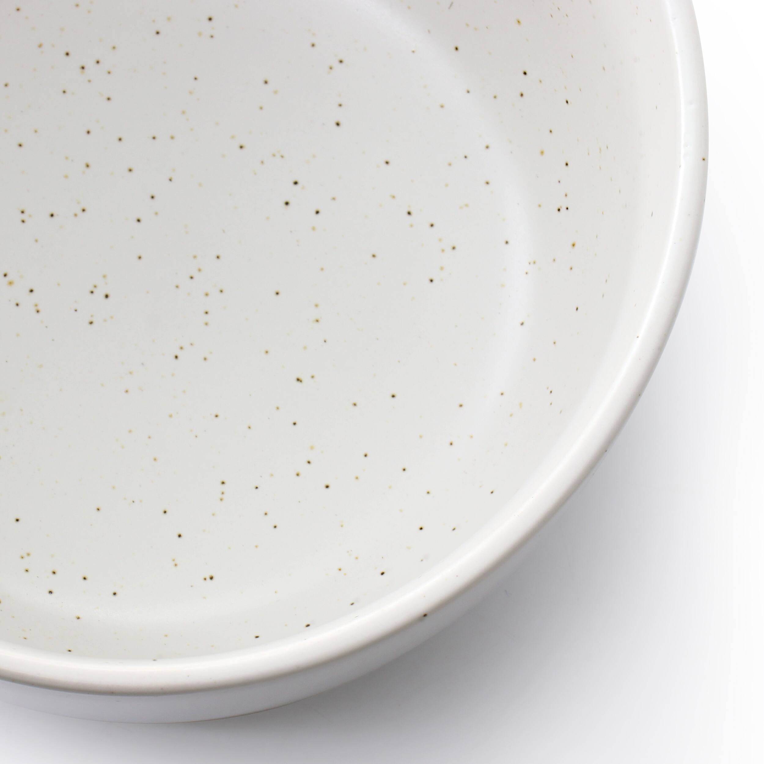 Alt View 4. Gibson - Studio 3B Mio 6 Piece 5.5 Inch Round Stoneware Bowl Set in Sea Salt - White.