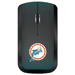 Keyscaper - Throwback Miami Dolphins Wireless USB Computer Mouse - Wireless - Black