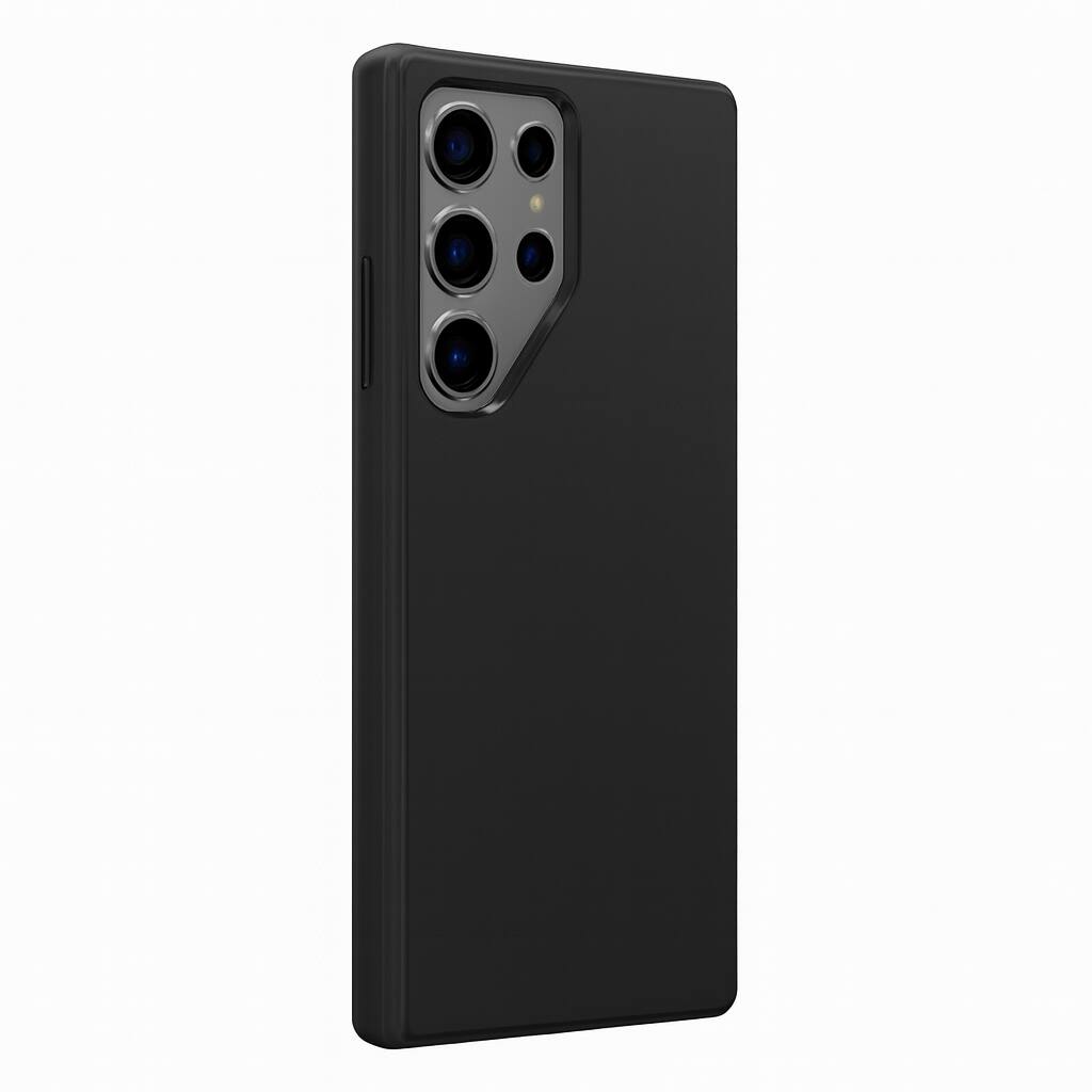 Left. OtterBox - Symmetry Case for Samsung Galaxy S24 Ultra - Black.