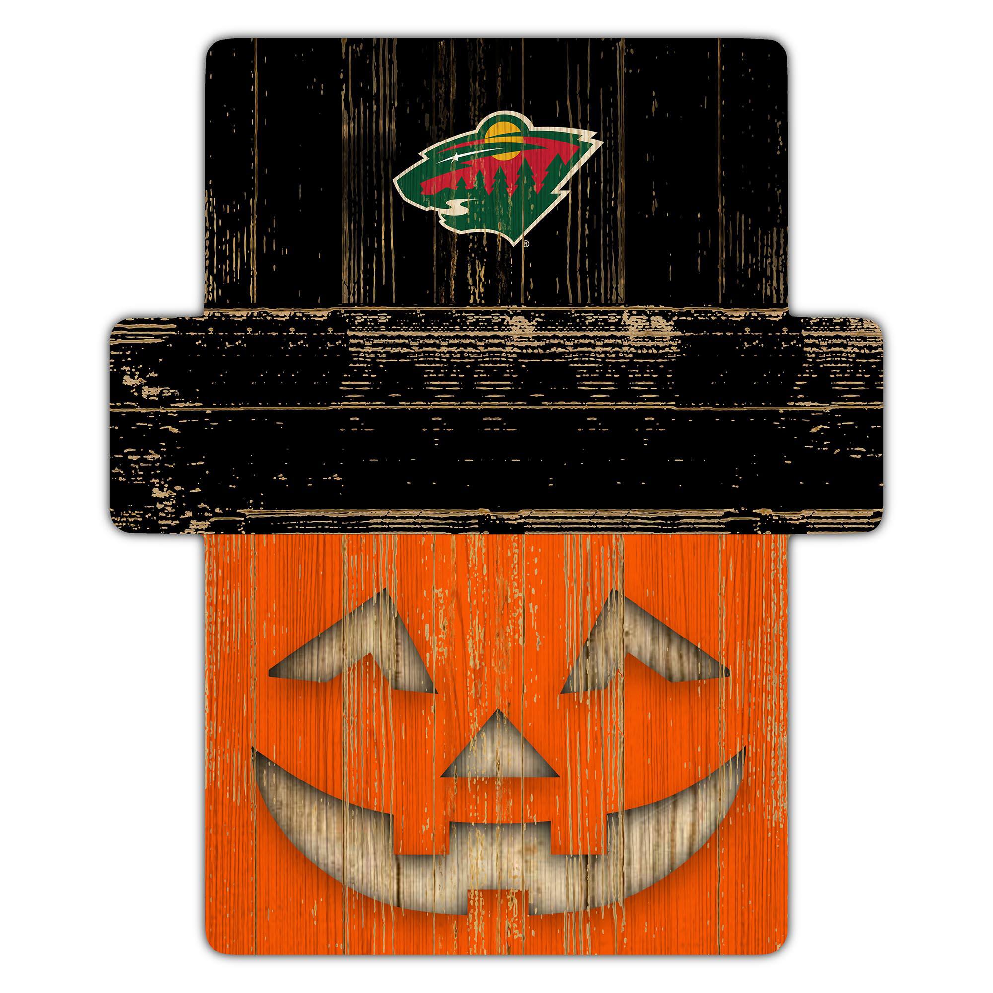 Fan Creations - Minnesota Wild 12" x 12" Jack-O-Lantern Display - Orange