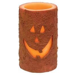 BreeBe - Jack O Lantern Timer Pillar 5" - Multi