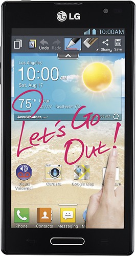  MetroPCS - LG Optimus L9 4G No-Contract Cell Phone - Black