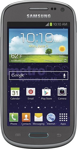  MetroPCS - Samsung Galaxy Exhibit 4G No-Contract Cell Phone - Gray