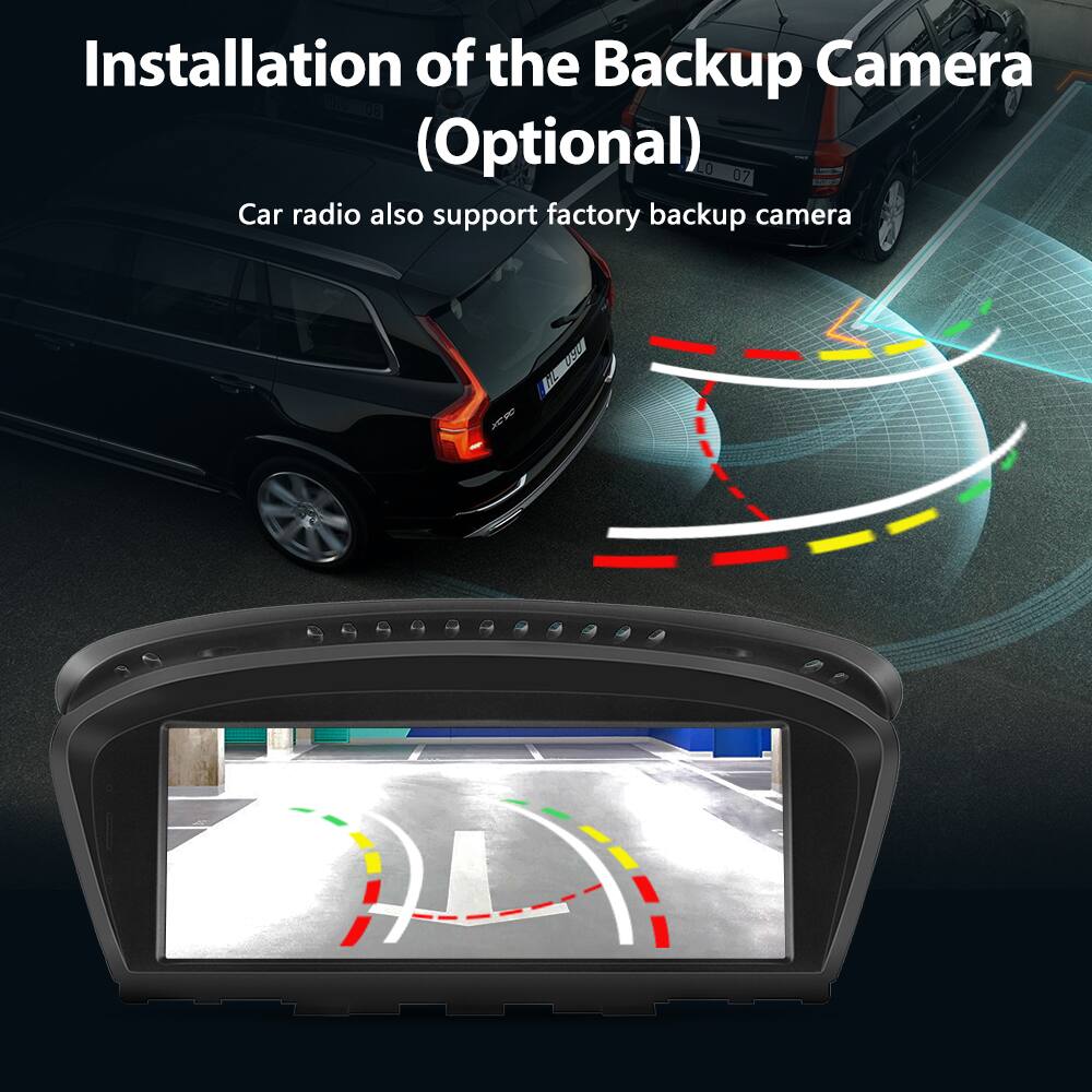 Installation of the Backup Camera (Optional)  
Car radio also support factory backup camera
