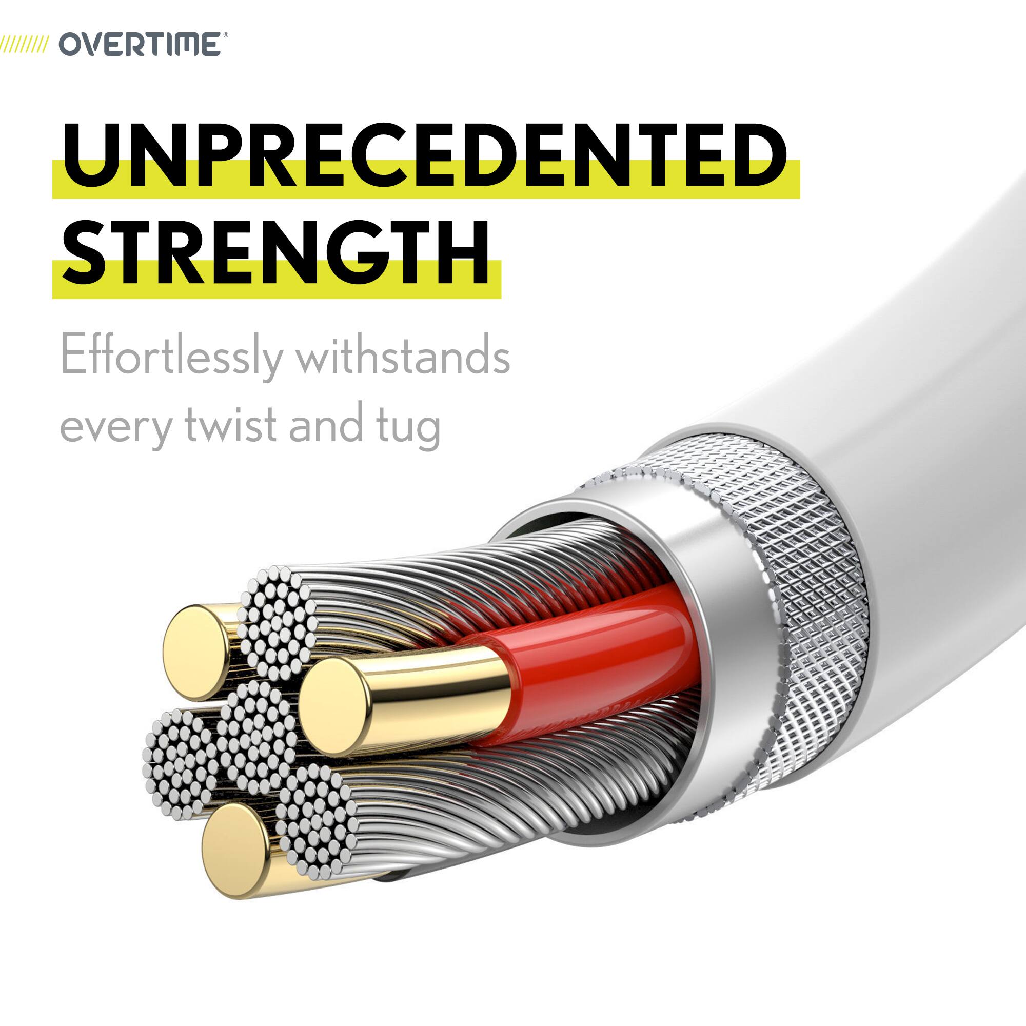 OVERTIME

UNPRECEDENTED STRENGTH

Effortlessly withstands every twist and tug
