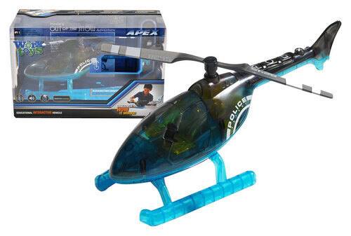 Best Buy Worx Apex Police Helicopter Black Blue Gray 9113001