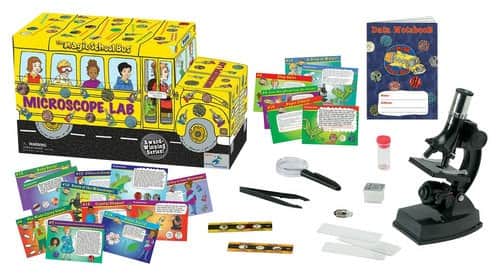 Front. The Young Scientists Club - The Magic School Bus Microscope Lab Kit - Yellow.