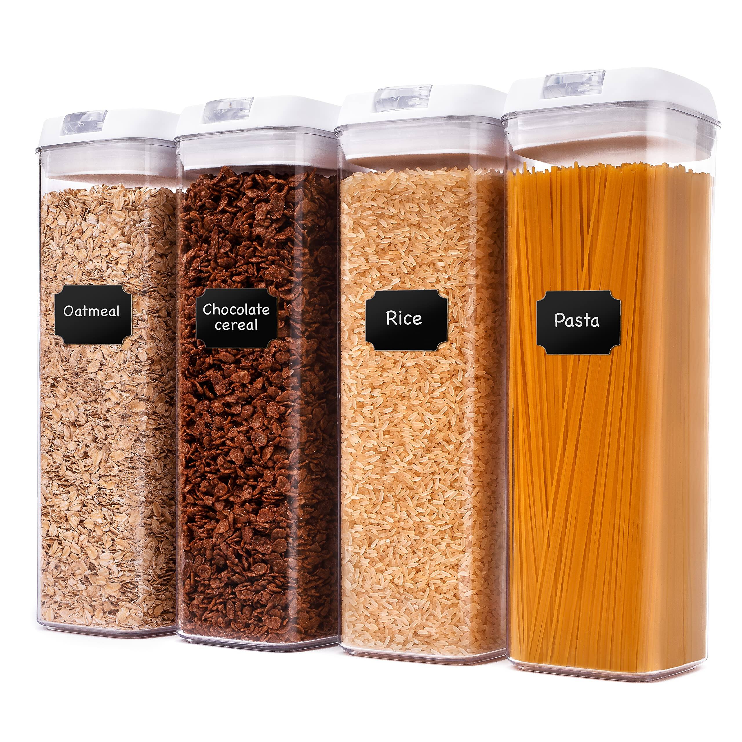 Oatmeal  
Chocolate cereal  
Rice  
Pasta