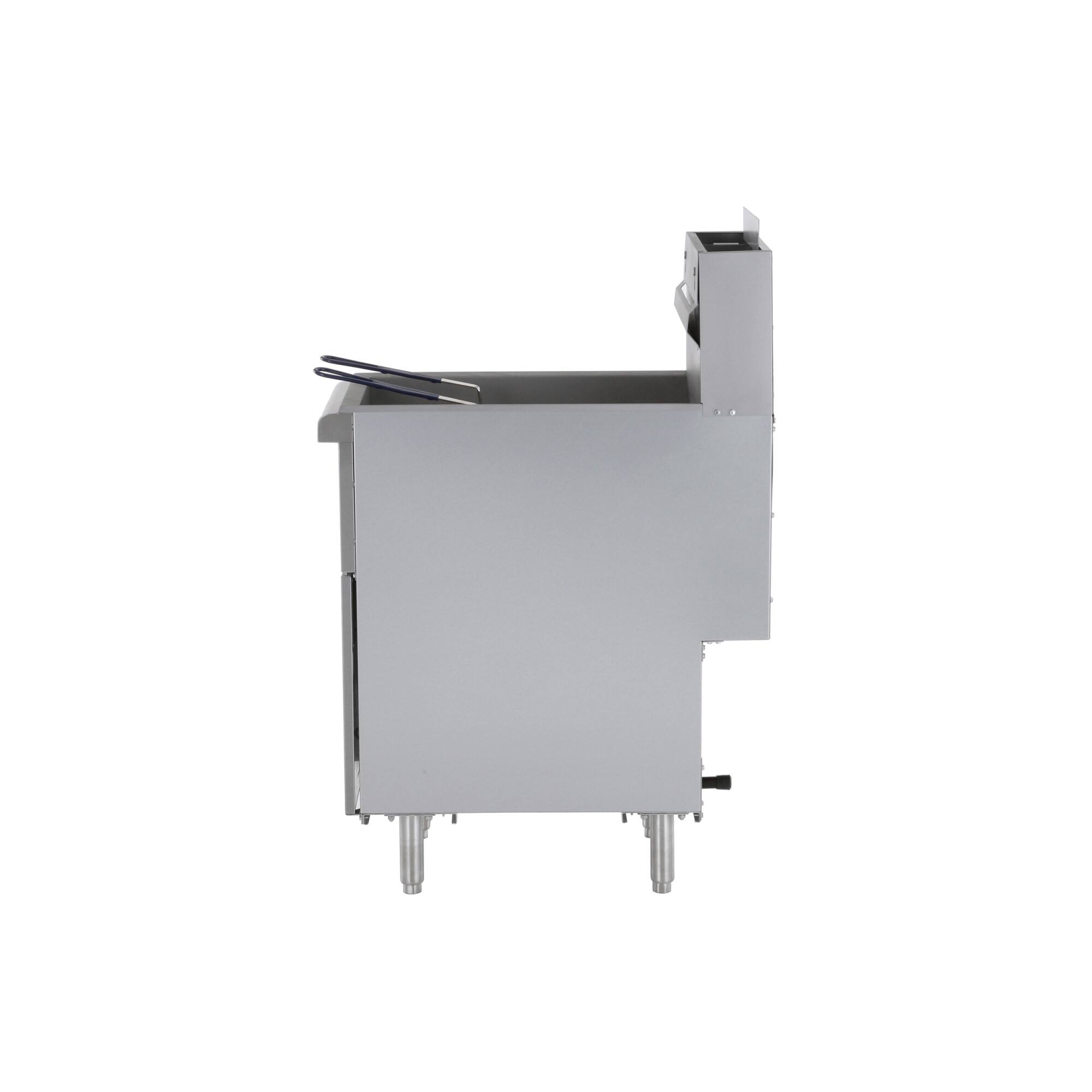 Alt View 3. Magic Chef - 20 Qt. 40 lb. Stainless Steel Commercial Propane Gas Fryer - 90, 000 BTU - Stainless Steel.