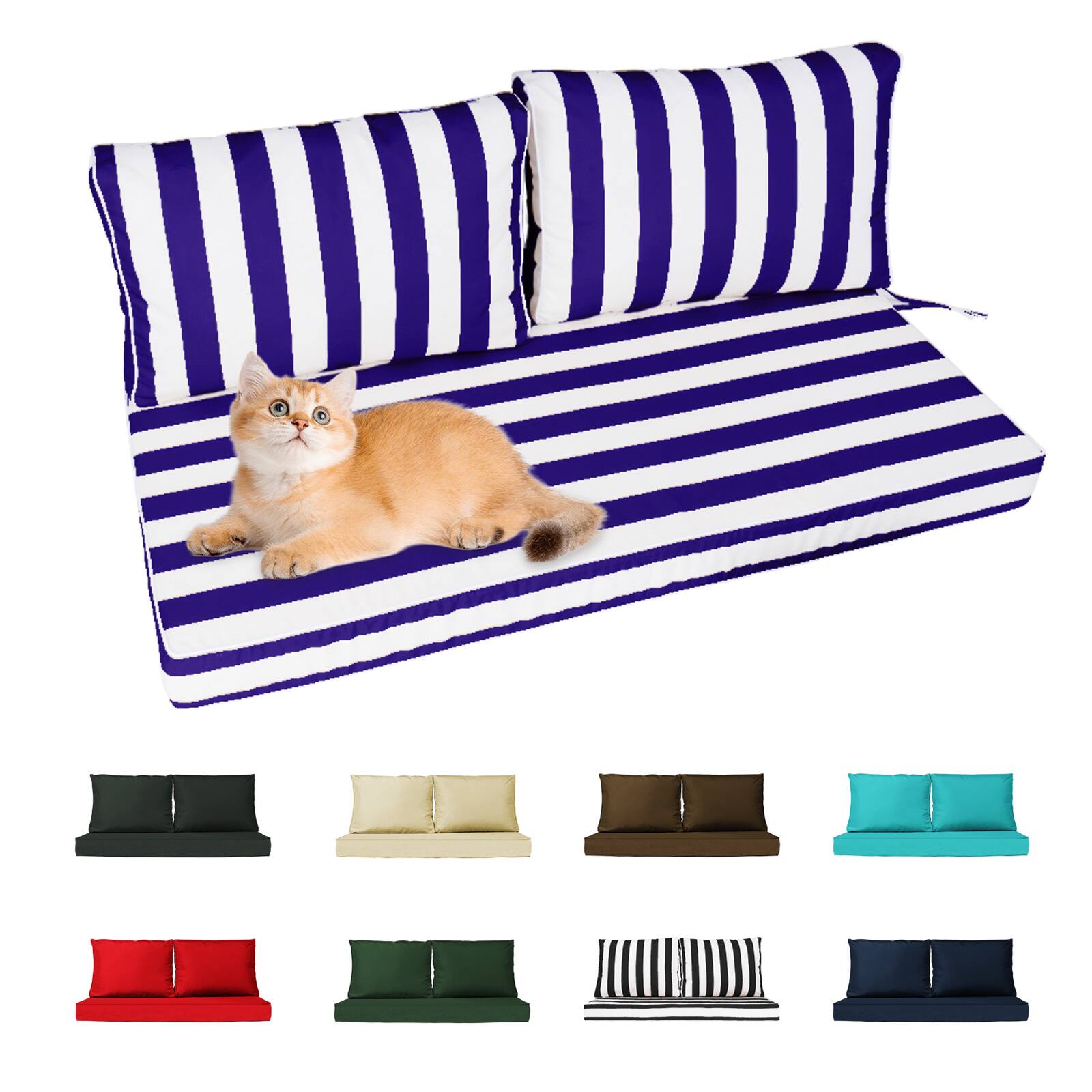 Blue and White Stripes