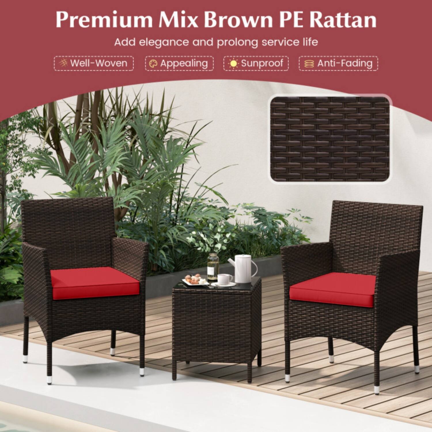 Mix Brown+Red