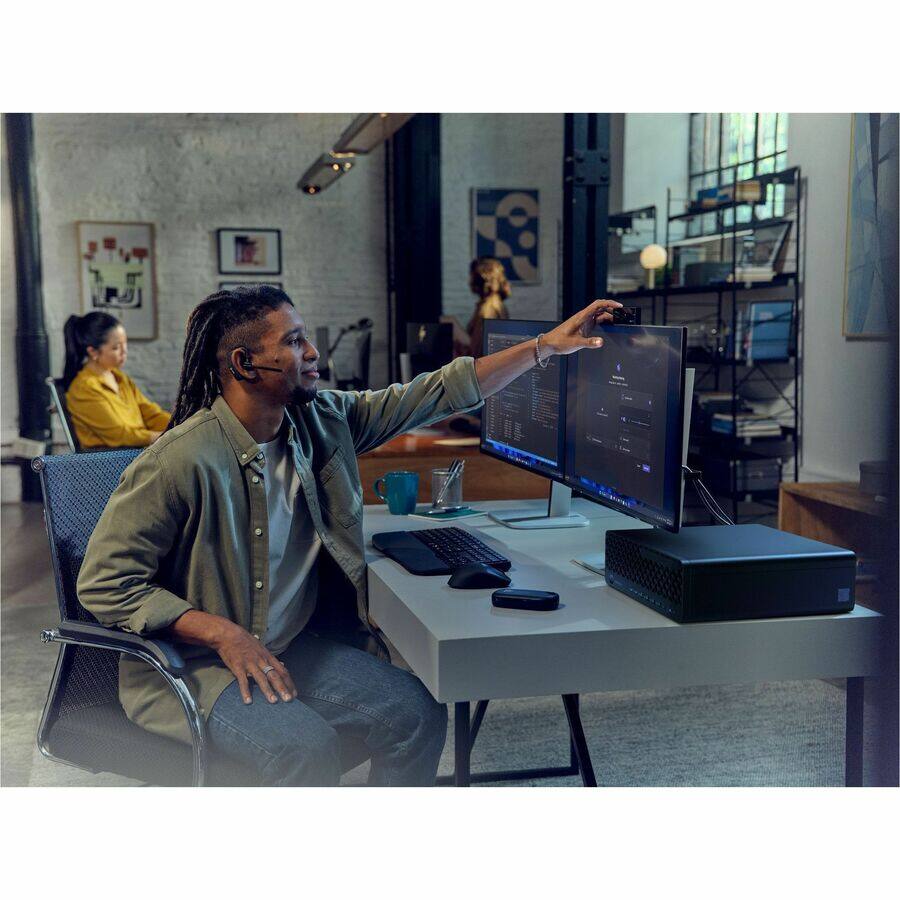 Alt View 4. HP - HP EliteDesk 8 G1i Desktop Computer - Intel Core Ultra 7 265 - vPro Technology - 32 GB - 512 GB SSD - Small Form Factor - Black.