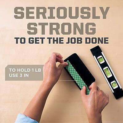 SERIOUSLY STRONG  
TO GET THE JOB DONE  

TO HOLD 1 LB USE 3 IN