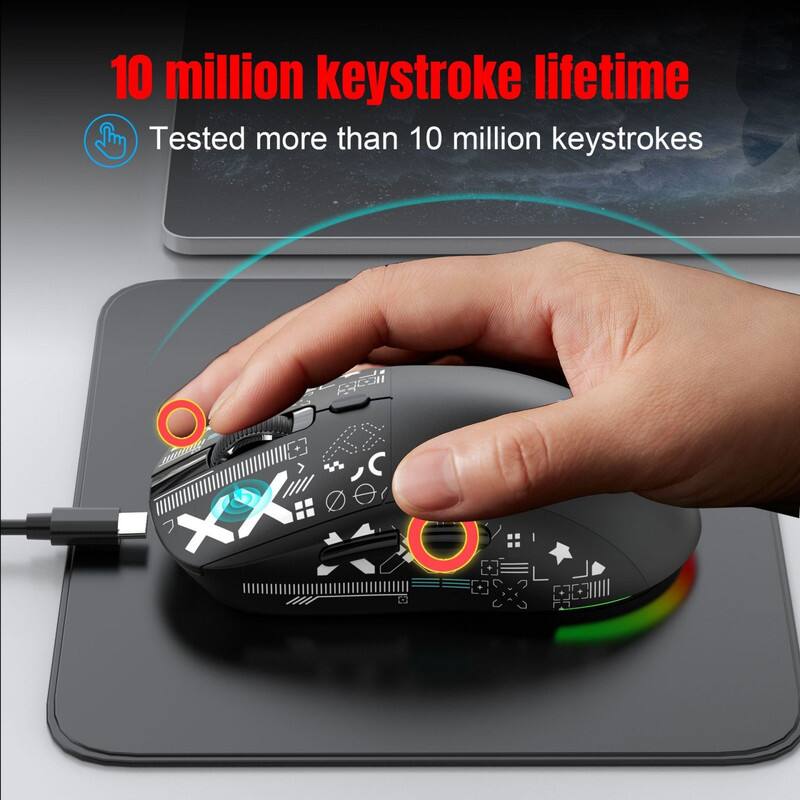 10 million keystroke lifetime  
Tested more than 10 million keystrokes