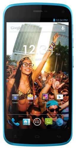 Front Standard. Blu - Life Play Cell Phone (Unlocked) - Blue.