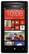 Front Standard. HTC - Windows Phone 8X Cell Phone (Unlocked) - Black.