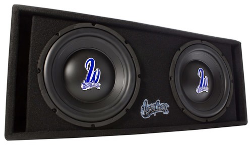 West Coast Customs Dual 12" 8-Ohm Subwoofers with Integrated 1200W Amplifier Black WCC212A - Best Buy