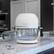 Angle. Fritaire - Non-Toxic Air Fryer - Glass Air Fryer, 5qt, Teflon-Free, PFOA- Free, w/ Accessories - Rotisserie and Tumbling Basket - Lily White.
