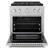 Angle. ZLINE - 30 in. 4.2 cu. ft. Freestanding Paramount Gas Range with DuoPro Cooktop and Convection Oven - Stainless Steel.