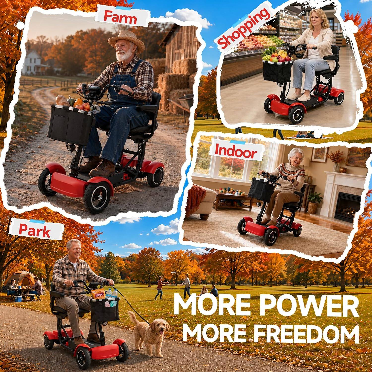 Farm  
Shopping  
Indoor  
Park  
MORE POWER MORE FREEDOM