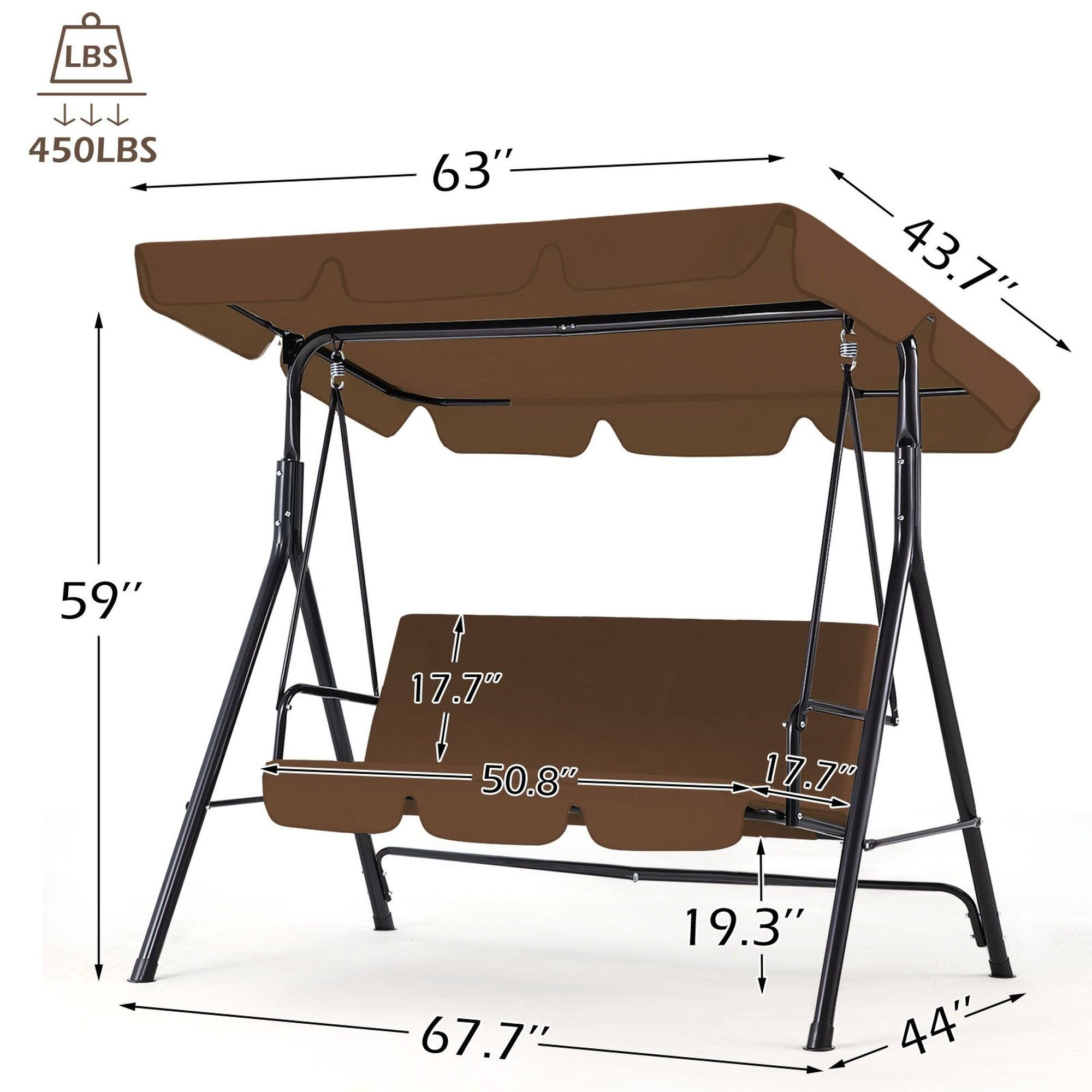 LBS 450LBS  
63"  
43.7"  
59"  
17.70  
50.8"  
17.70  
67.7"  
19.3"  
44"