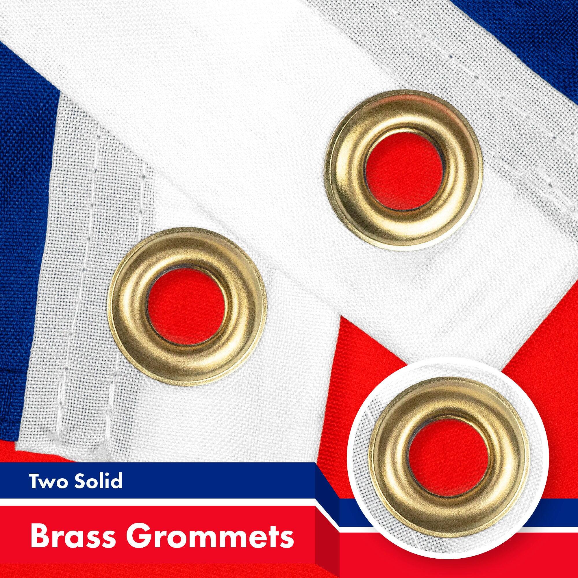 Two Solid Brass Grommets