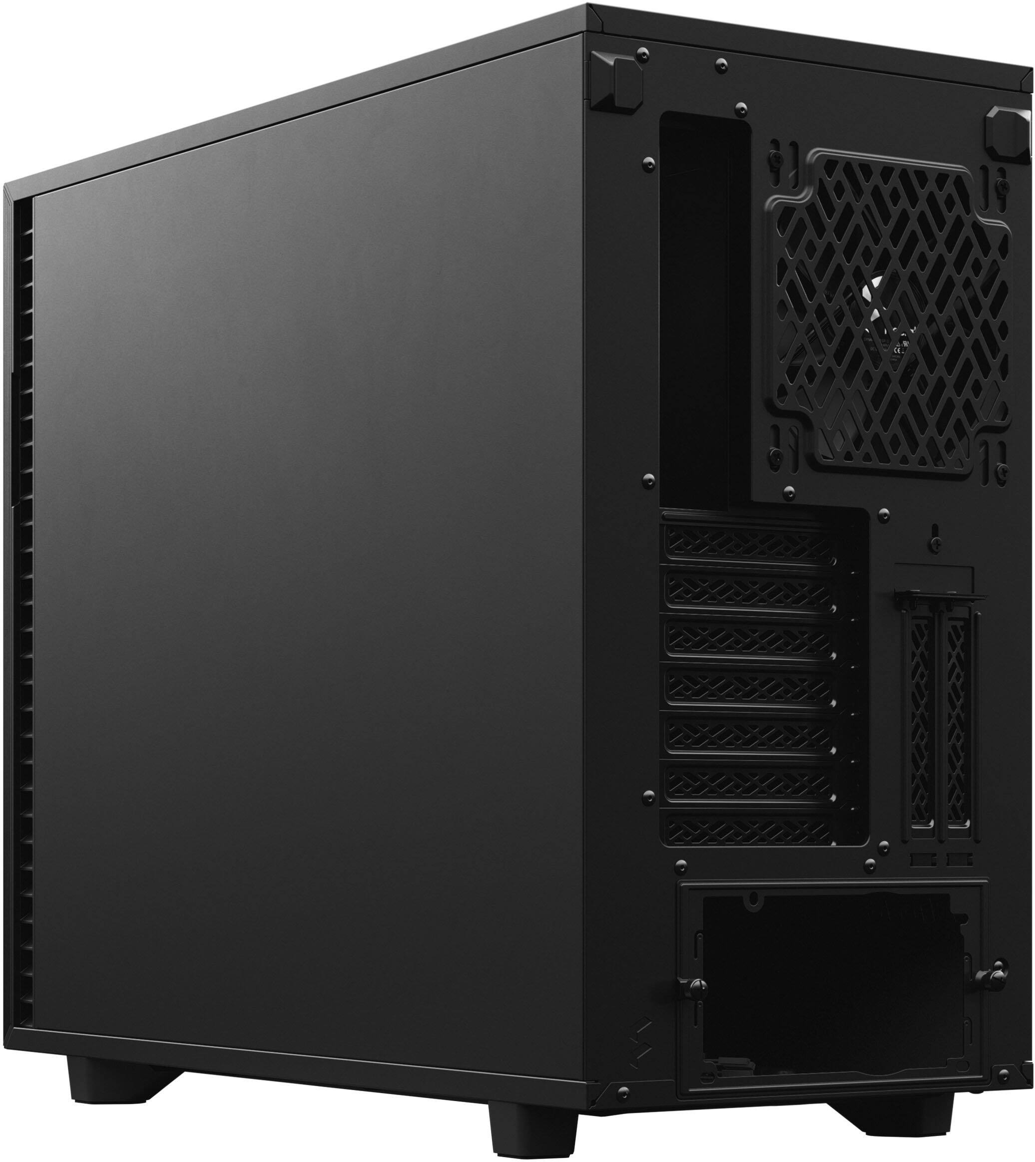 Alt View 14. Fractal Design - Fractal Design Define 7 Black Brushed Aluminum/Steel E-ATX Silent Modular Mid Tower PC Case - Black.