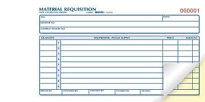 MATERIAL REQUISITION  
UNIT: PURCHASING DEPT.  
DATE:  
ORDER NO: 000001  
TO:  
FROM:  
DEPARTMENT:  
CHARGE TO:  
CHARGE TO VOUCHER NO:  

| QUANTITY | SHOP/STORE | PLEASE SUPPLY | PRICE | AMOUNT |
|----------|------------|--------------|-------|--------|
|          |            |              |       |        |
|          |            |              |       |        |
|          |            |              |       |        |
|          |            |              |       |        |

| PREPARED BY: | ESTIMATED BY: | CHECKED BY: | APPROVED BY: | DATE: |
