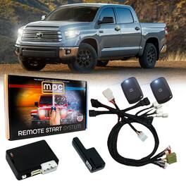 MPC - 1-Button Remote Start Kit For 2022-2025 Toyota Tundra | Gas | Push To Start - 1,500 ft Range - Black