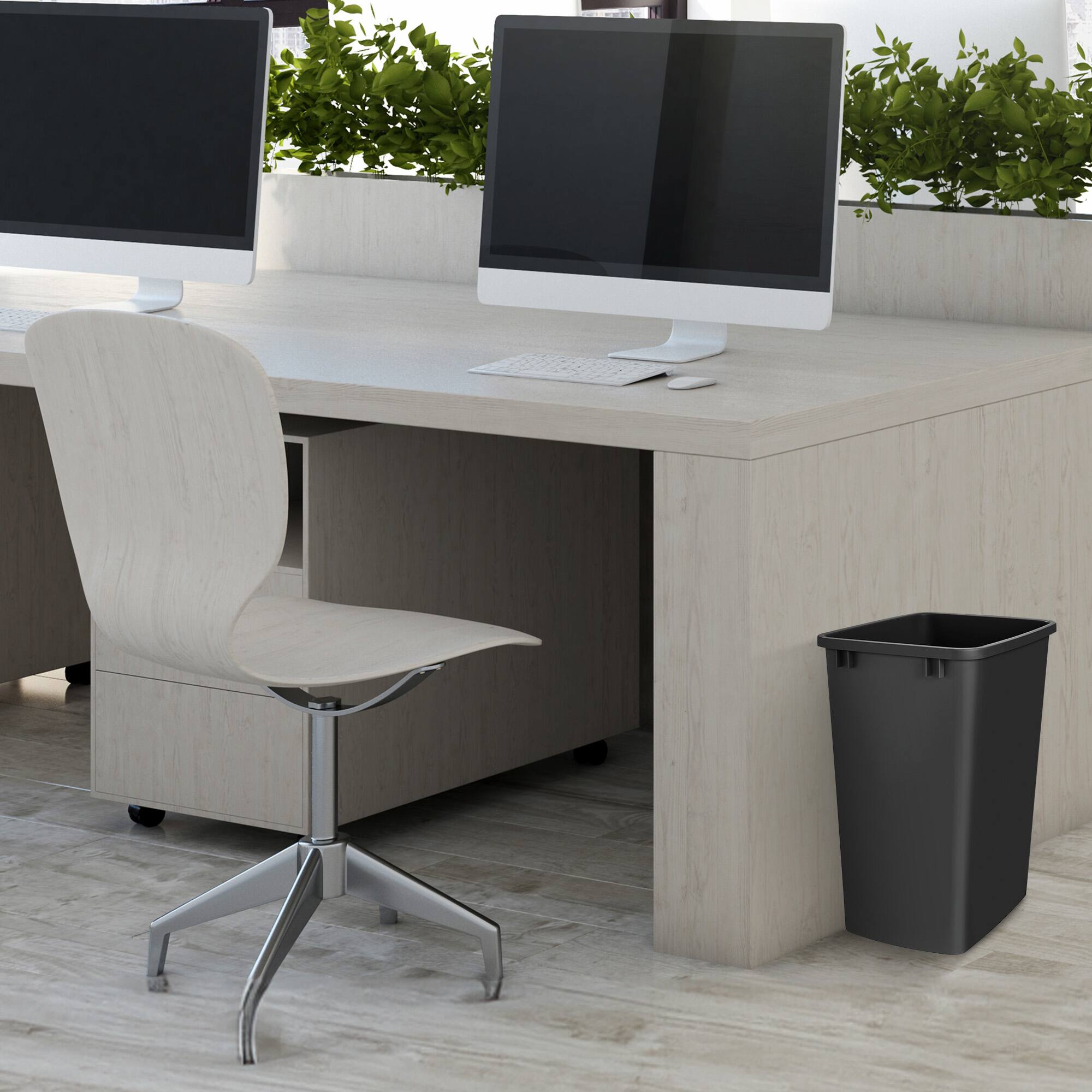 Alt View 8. Rev-A-Shelf - Rev-A-Shelf Polymer Replacement 35 qt. Trash Bin, Black, 2 Pack, RV-35-18-2 - Black.