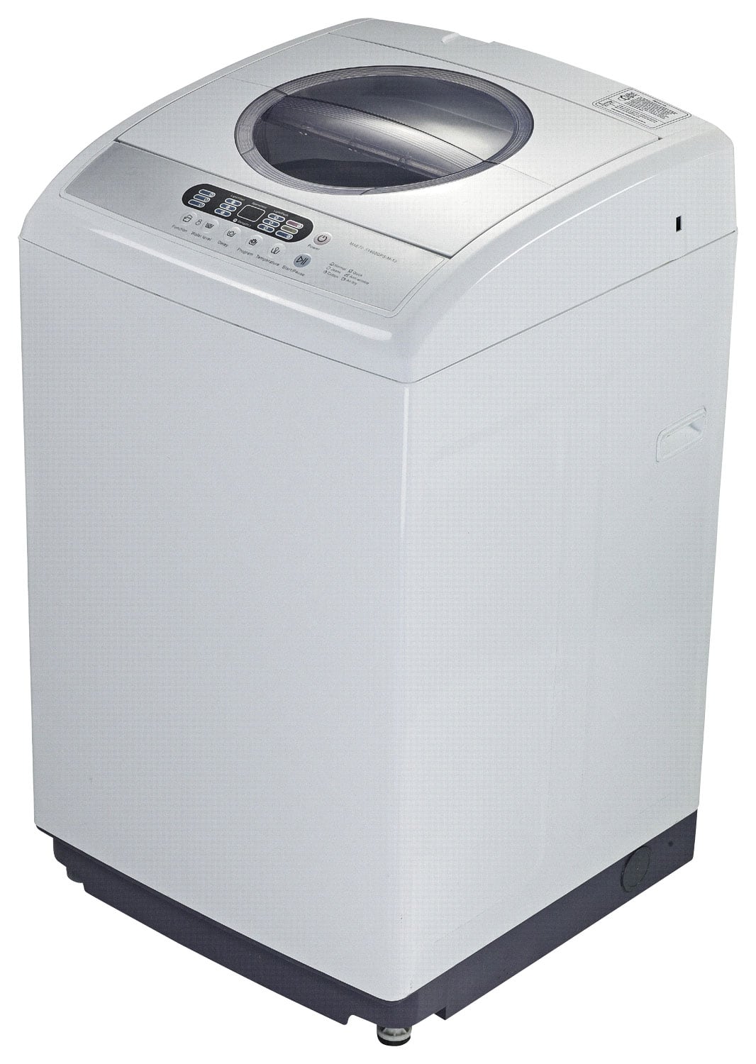 Front. Midea - 2.1 Cu. Ft. 6-Cycle Compact Top-Loading Washer.