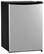 Front Standard. Midea - 2.6 Cu. Ft. Compact Refrigerator - Stainless-Steel.