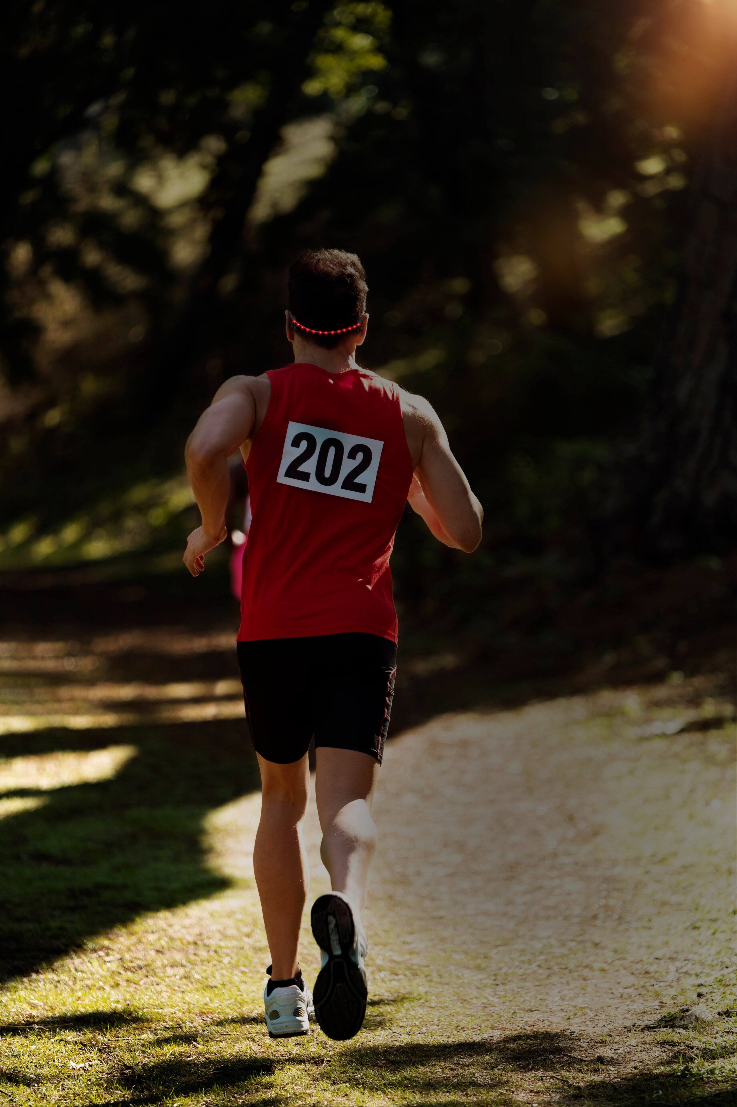 Back. OPN Sound - Dashlyte+ Wireless Sports Headphones with Safety Lights - Black.