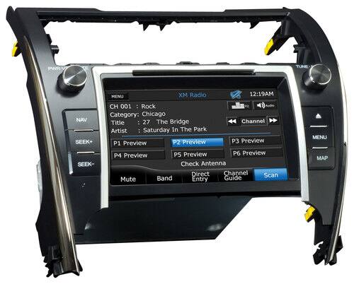 Front Standard. Audiovox - Refurbished 8" - Built-In GPS - CD - In-Dash Deck for Select 2012-2013 Toyota Camry Vehicles.