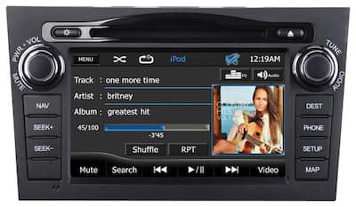 Audiovox - Refurbished 7" - Built-In GPS - CD - In-Dash Deck for 2007-2011 Honda CR-V Vehicles - Black