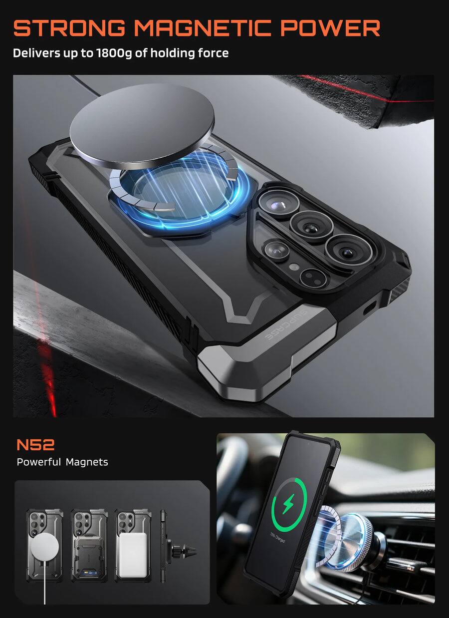 STRONG MAGNETIC POWER  
Delivers up to 1800g of holding force  

SUPCASE N52  
Powerful Magnets