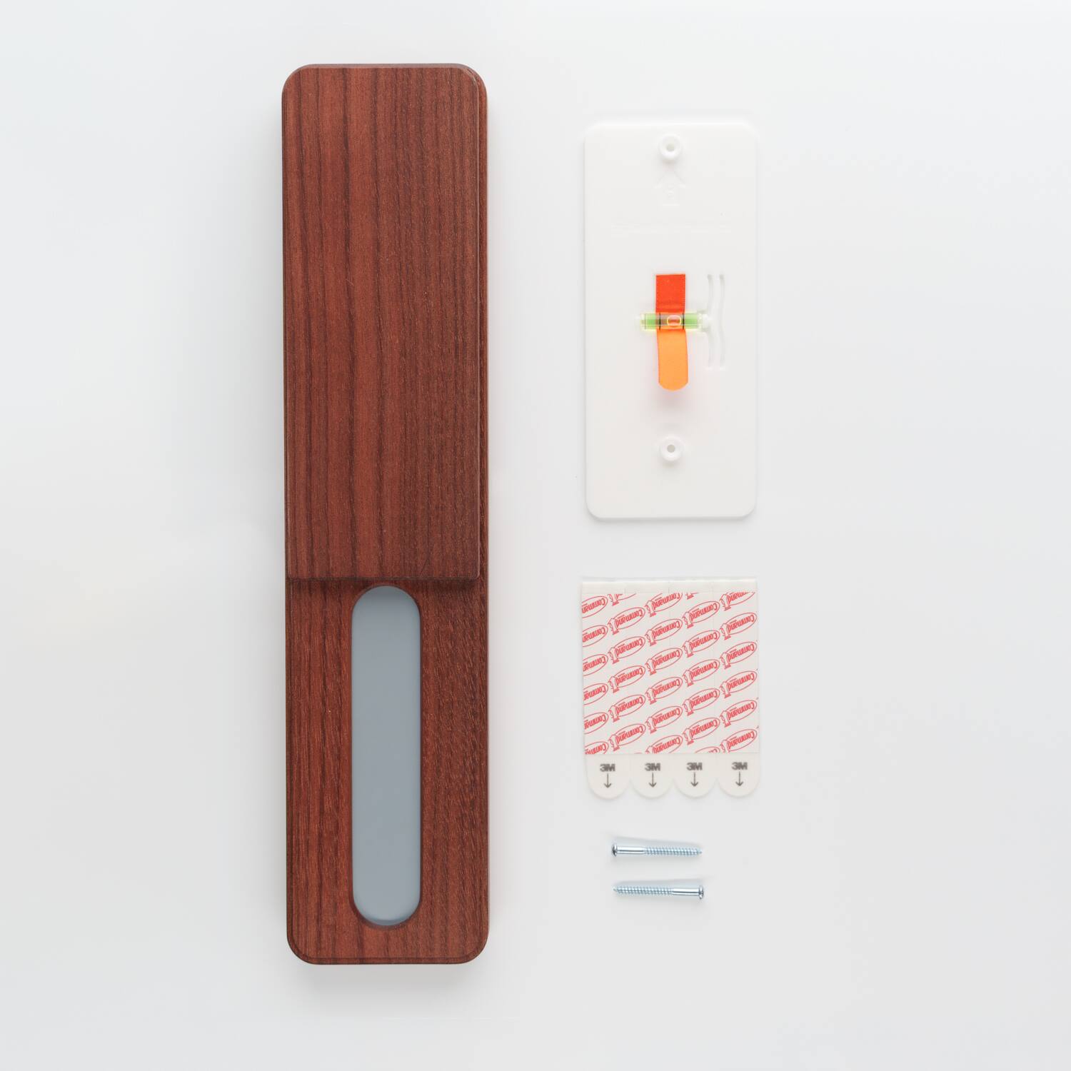 Left. Seattle Ultrasonics - Wireless Charging Tile - Brown (Natural Mahongany).